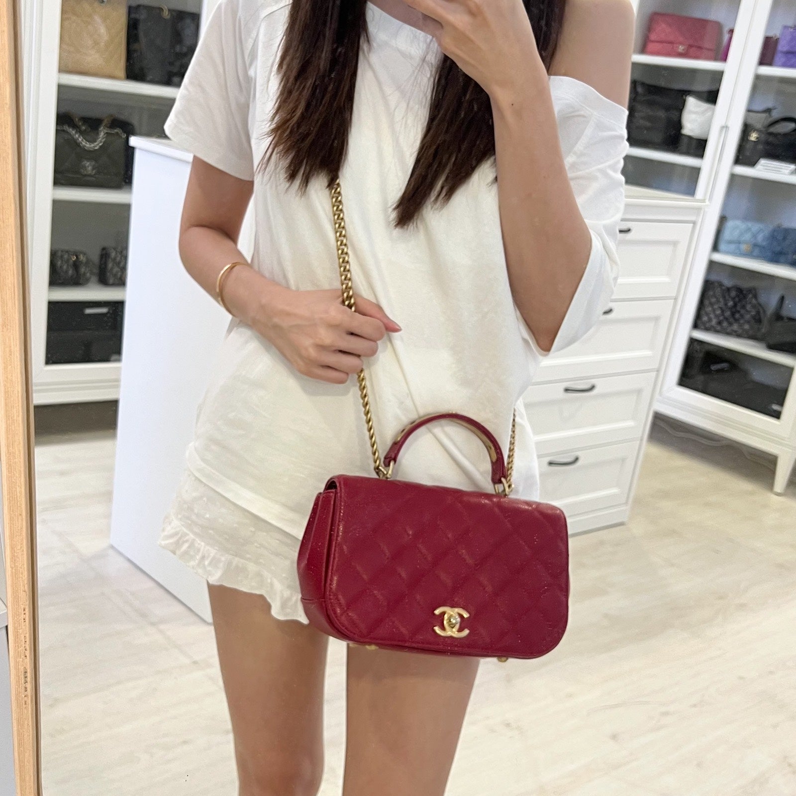 Chanel Top Handle Flap Flap Bag - Rovelle Bags