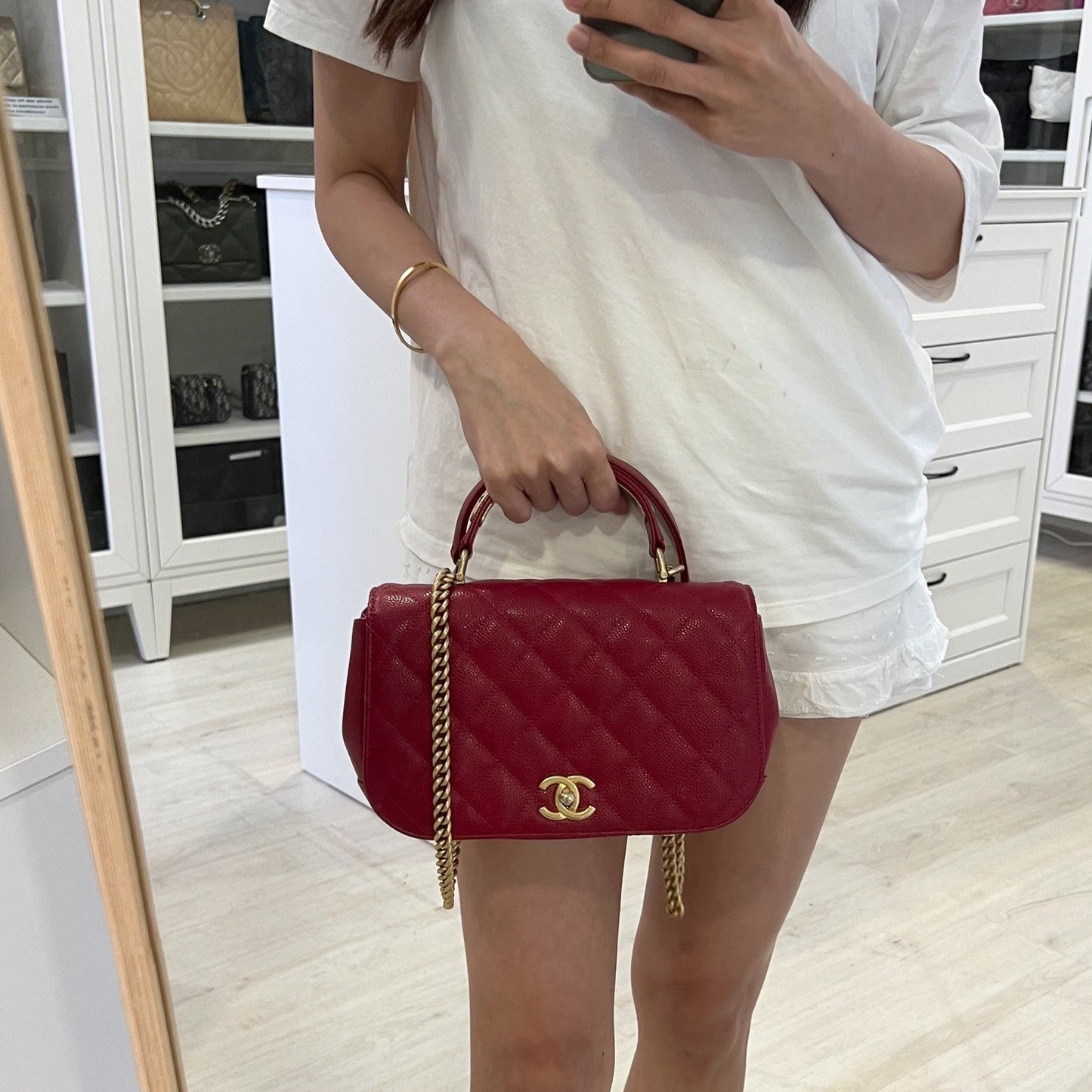 Chanel Top Handle Flap Flap Bag - Rovelle Bags