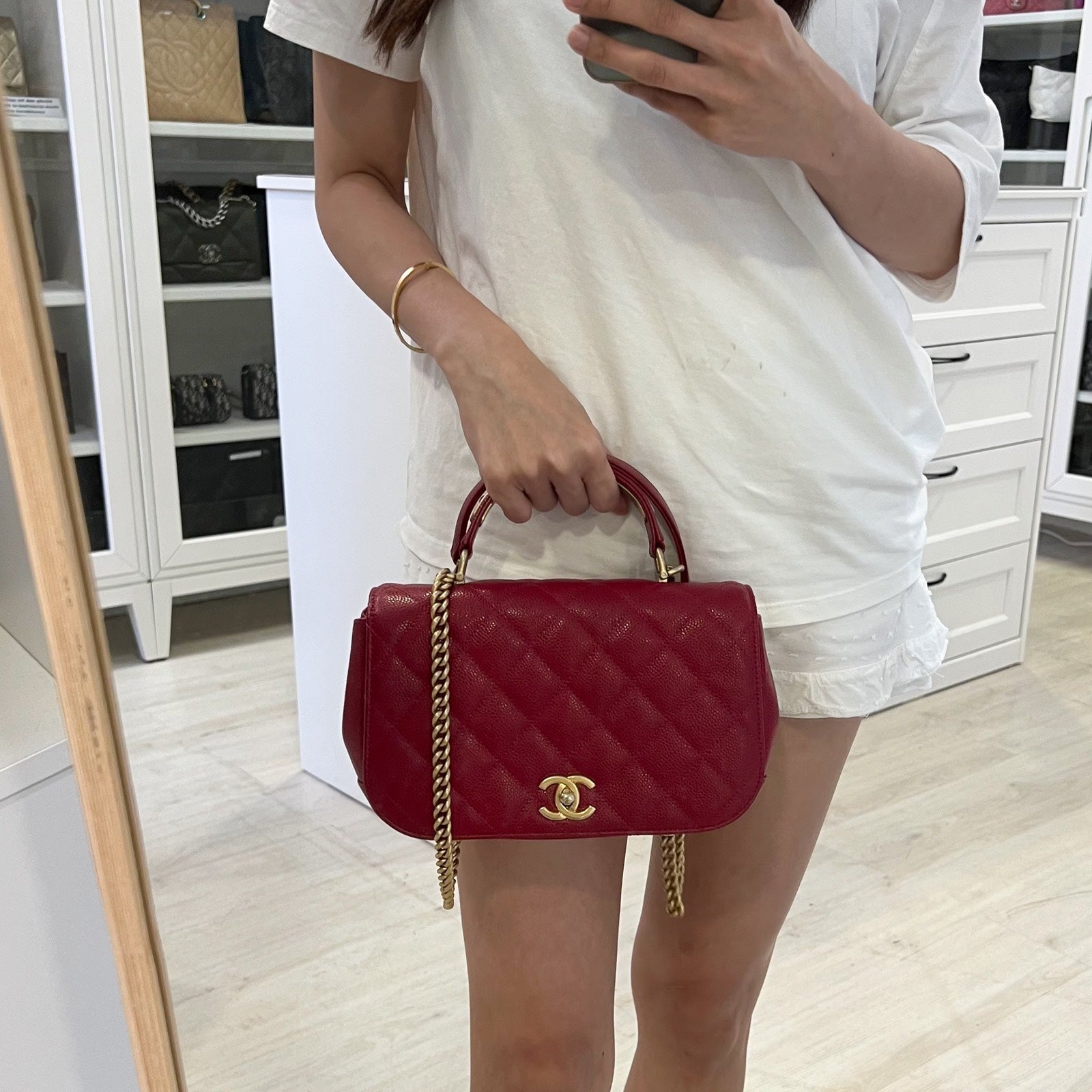 Chanel Top Handle Flap Flap Bag - Rovelle Bags