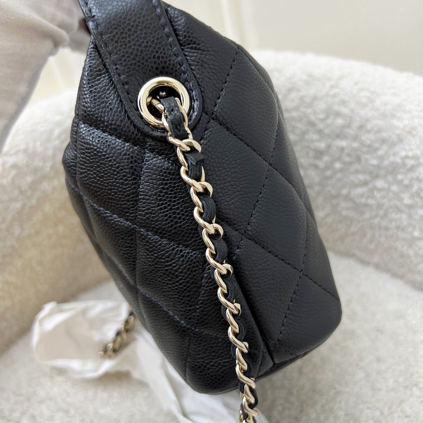 Chanel Classic Quilted Hobo Clutch on Shoulder Bag - Rovelle Bags