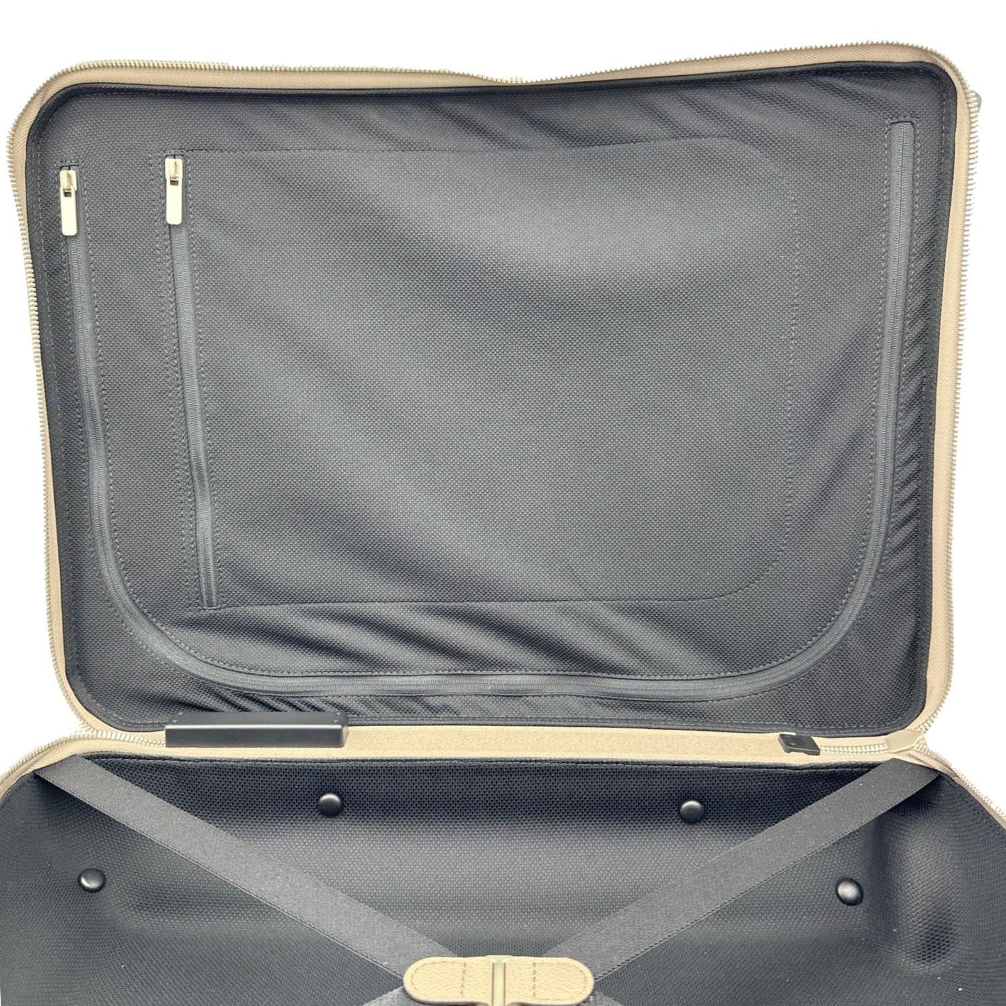 LOUIS VUITTON Horizon 55 Giant Monogram Empreinte Leather Carry On Suitcase Beige