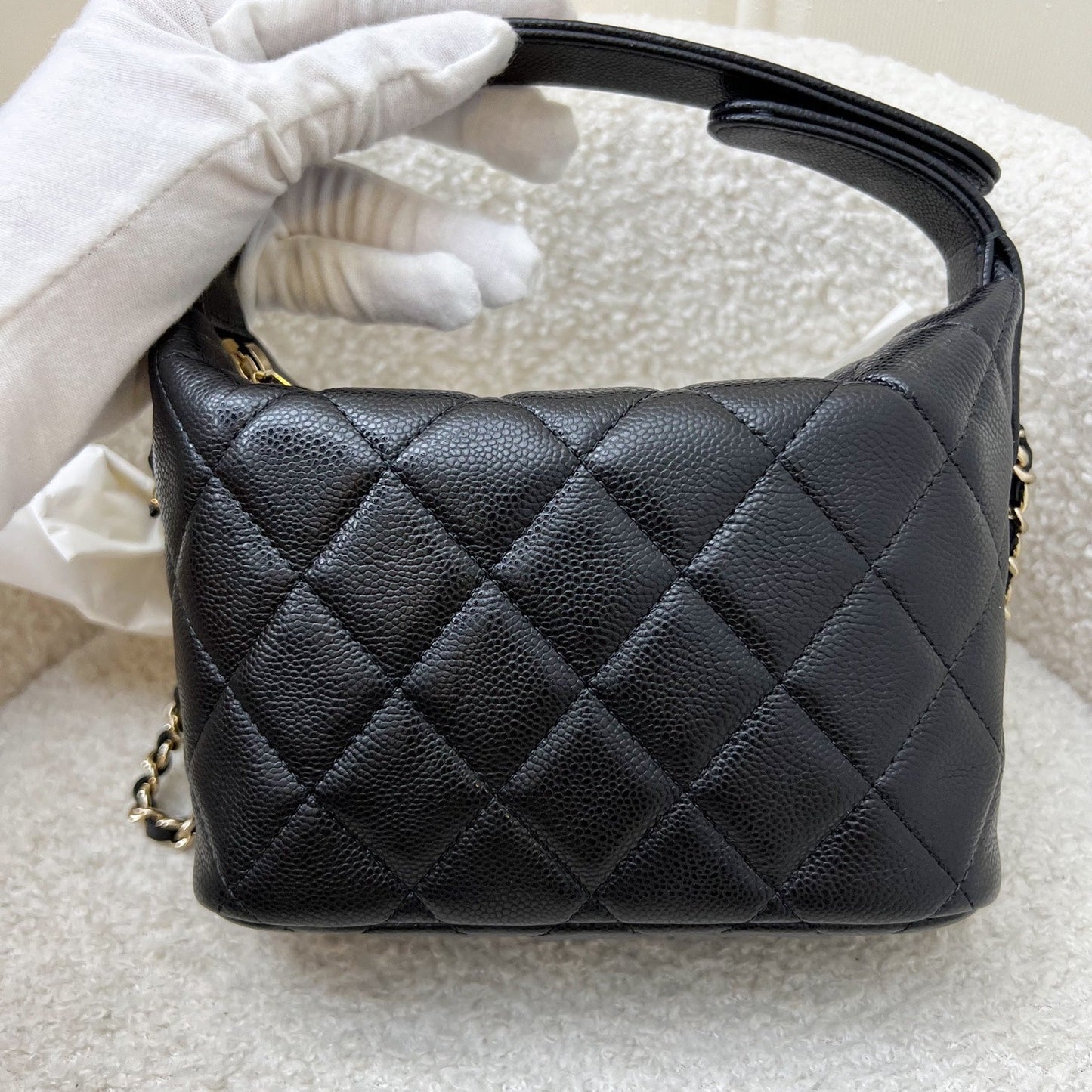 Chanel Classic Quilted Hobo Clutch on Shoulder Bag - Rovelle Bags