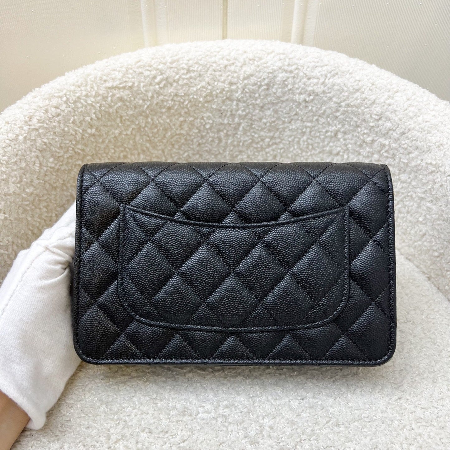 Chanel 23K Camellia Flower Wallet on Crossbody Bag - Rovelle Bags