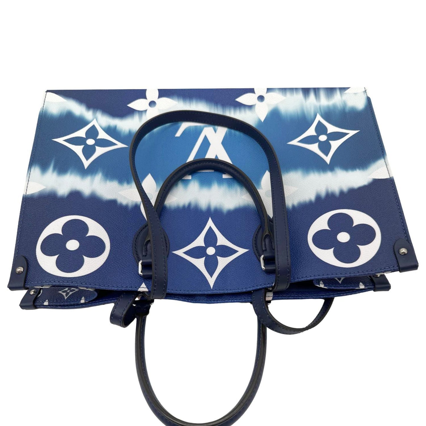 LOUIS VUITTON Onthego GM Monogram Escale Canvas Shoulder Bag Blue