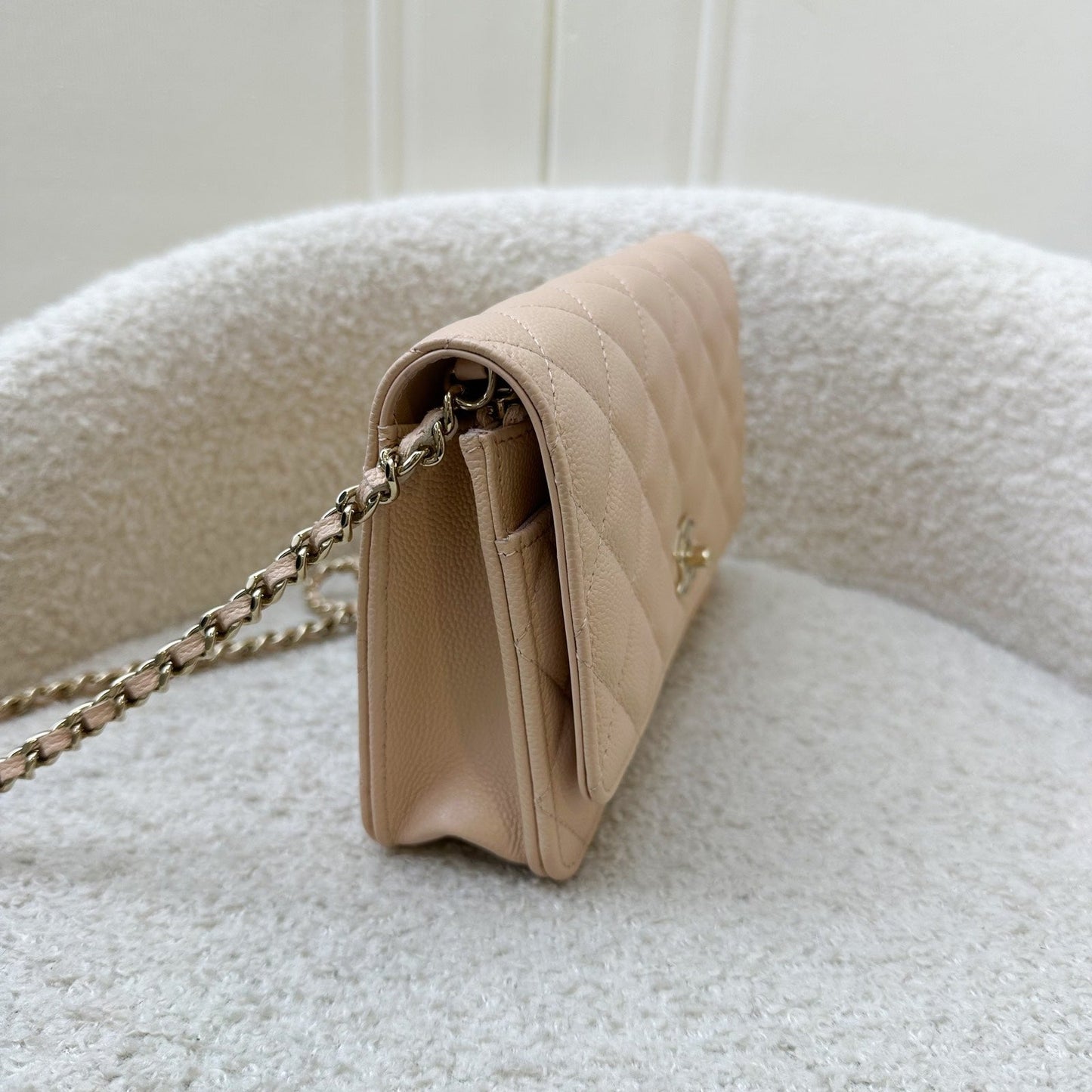 Chanel 23S Ribbon Chain Wallet on Crossbody Bag - Rovelle Bags