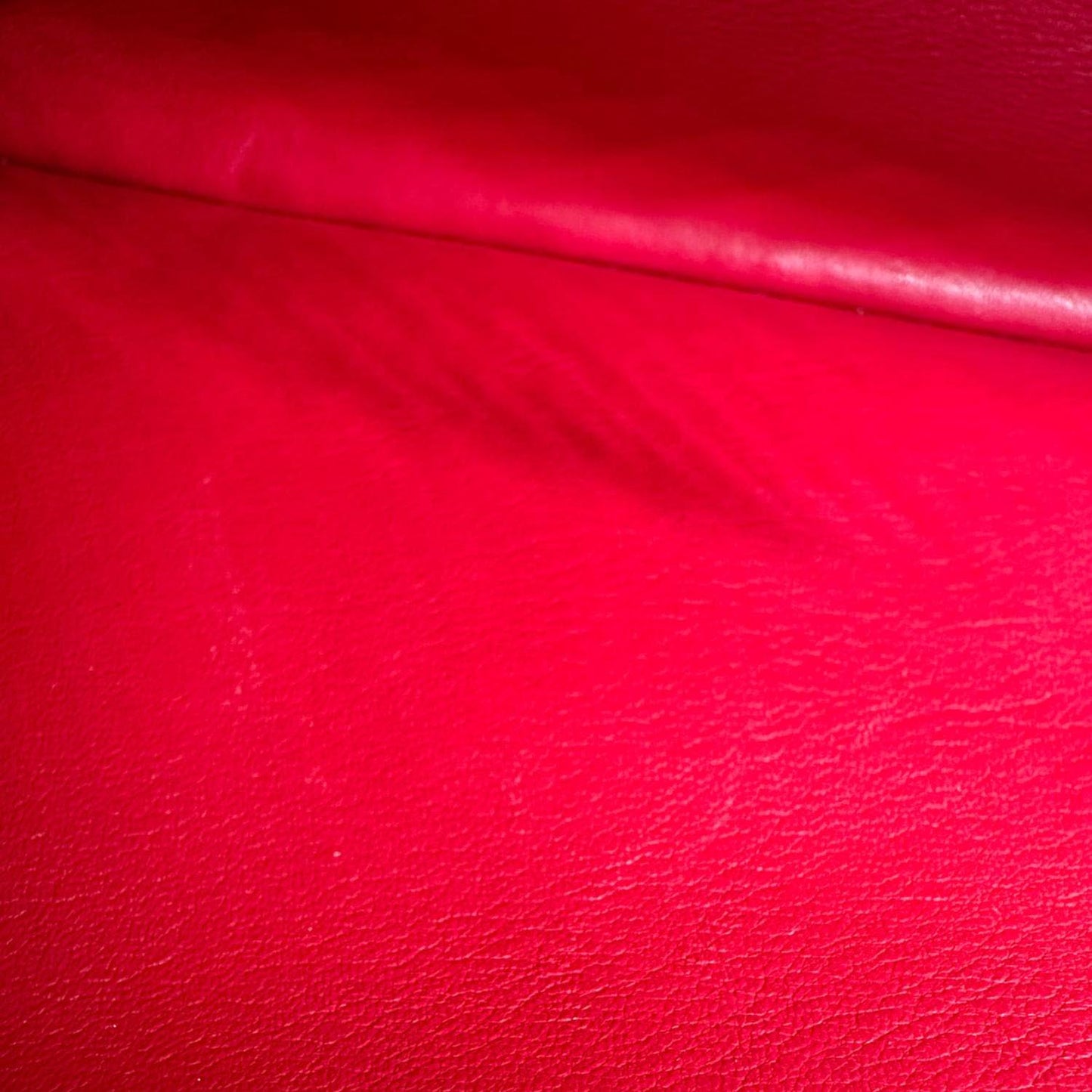 LOUIS VUITTON Capucines BB Python Handle Leather Crossbody Bag Red