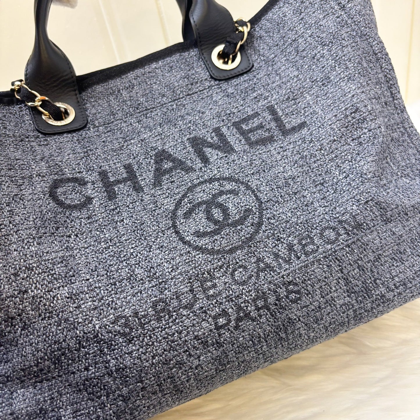 Chanel Medium / Large Deauville Tote Tote Bag - Rovelle Bags