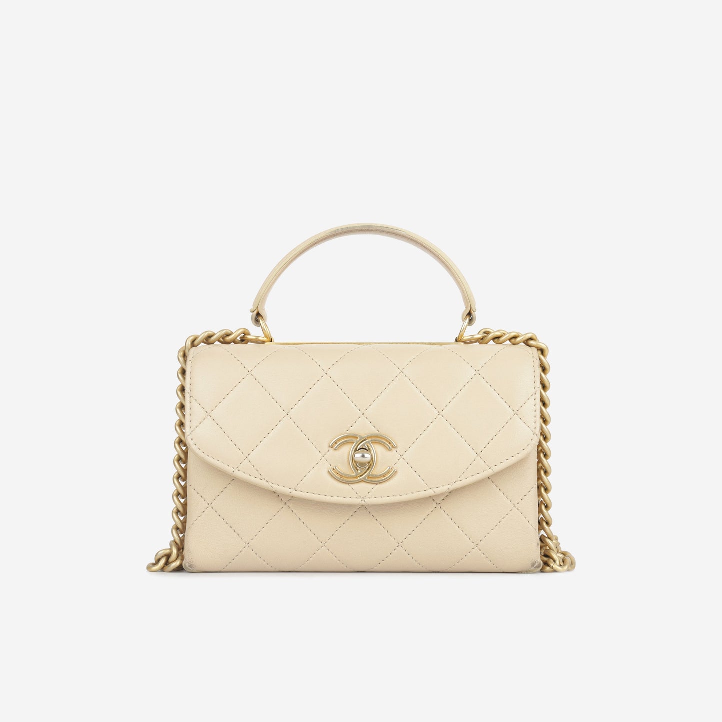 Chanel Classic Flap Lambskin Black Shoulder Bag Style 353