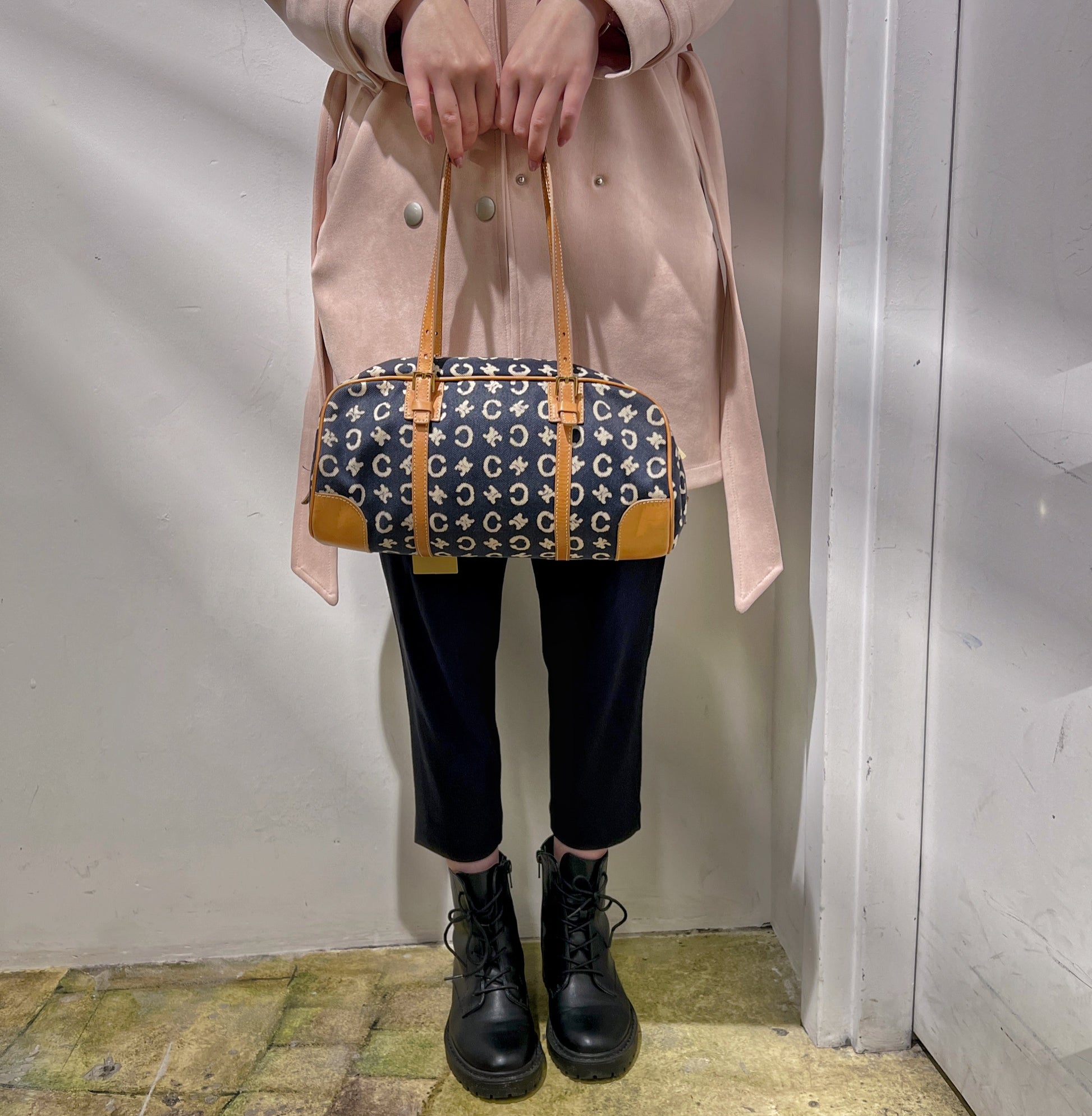Celine Canvas Shoulder Bag