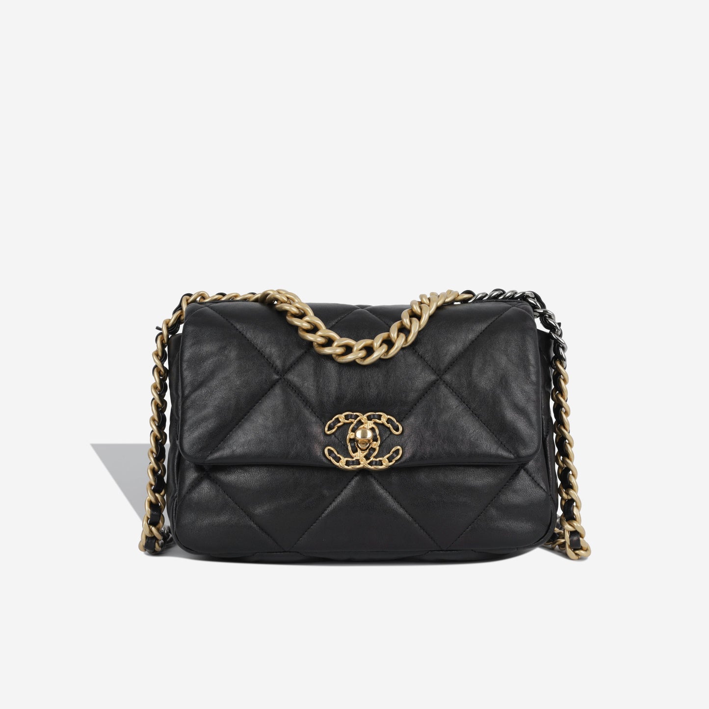 Chanel Chanel 19 Lambskin Black Shoulder Bag Style 16