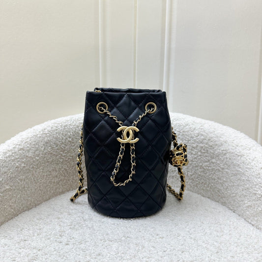 Chanel New Pearl Crush Bucket Bucket Bag - Rovelle Bags