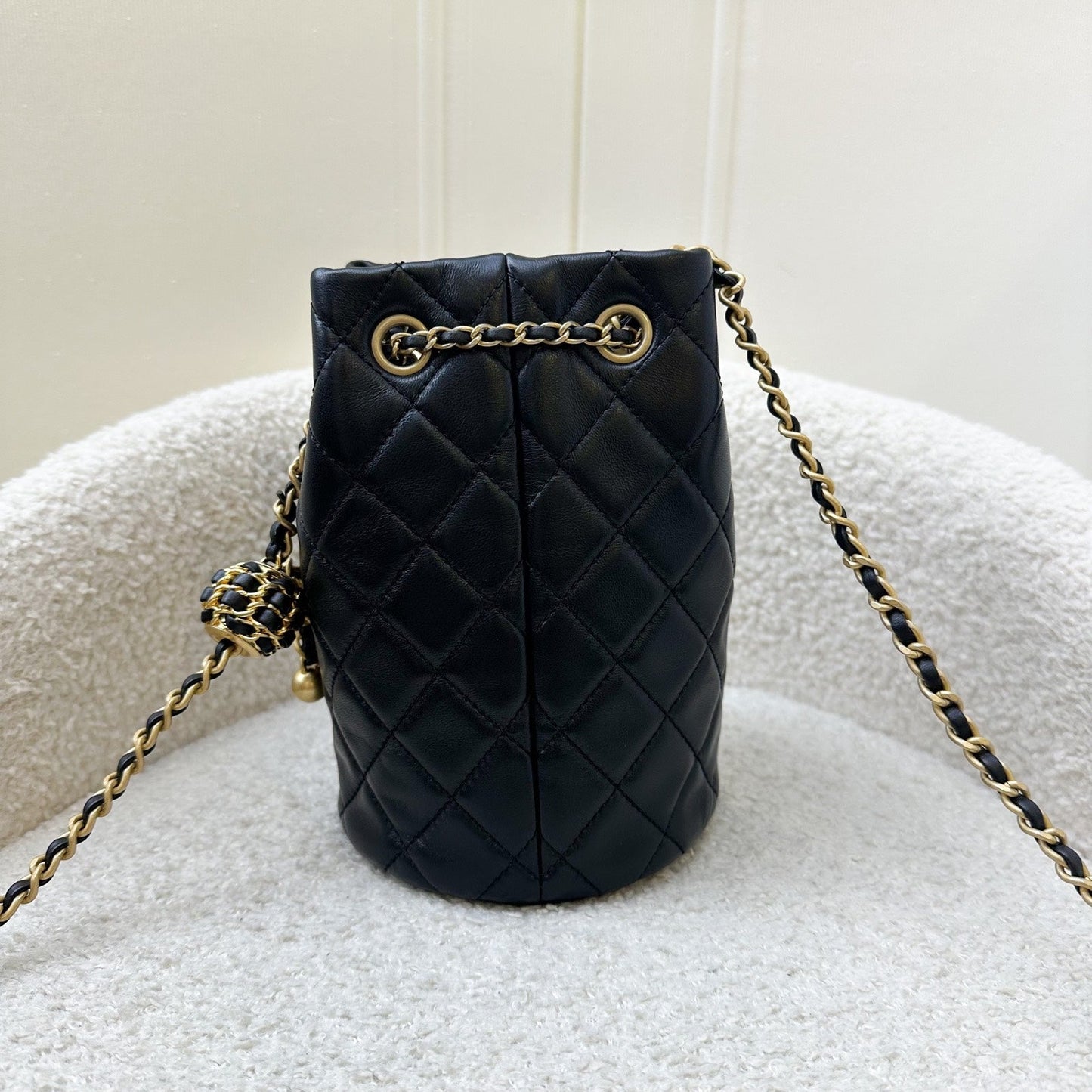Chanel New Pearl Crush Bucket Bucket Bag - Rovelle Bags
