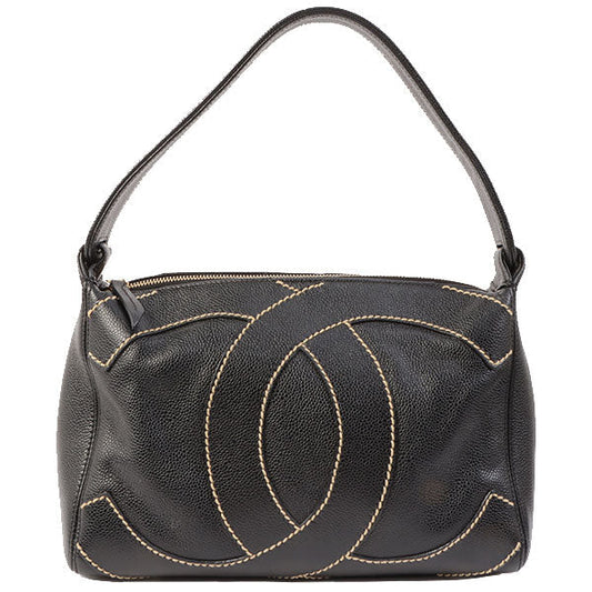 Chanel Around 2005 Made Caviar Skin Shoulder Bag - Rovelle Bags