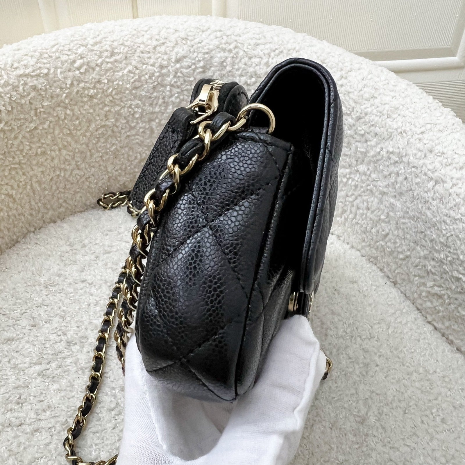 Chanel Phone Holder / Wallet On Crossbody Bag - Rovelle Bags