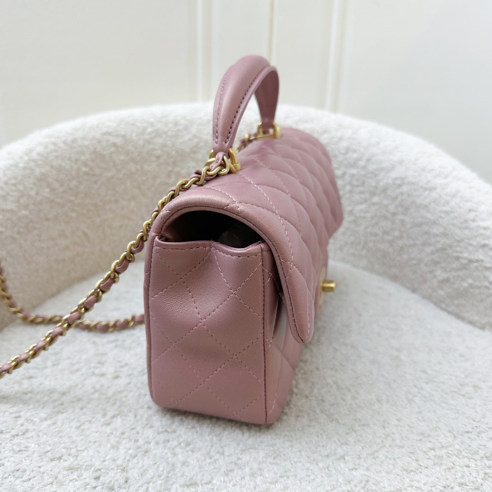 Chanel Top Handle Mini Rectangle Flap Flap Bag - Rovelle Bags
