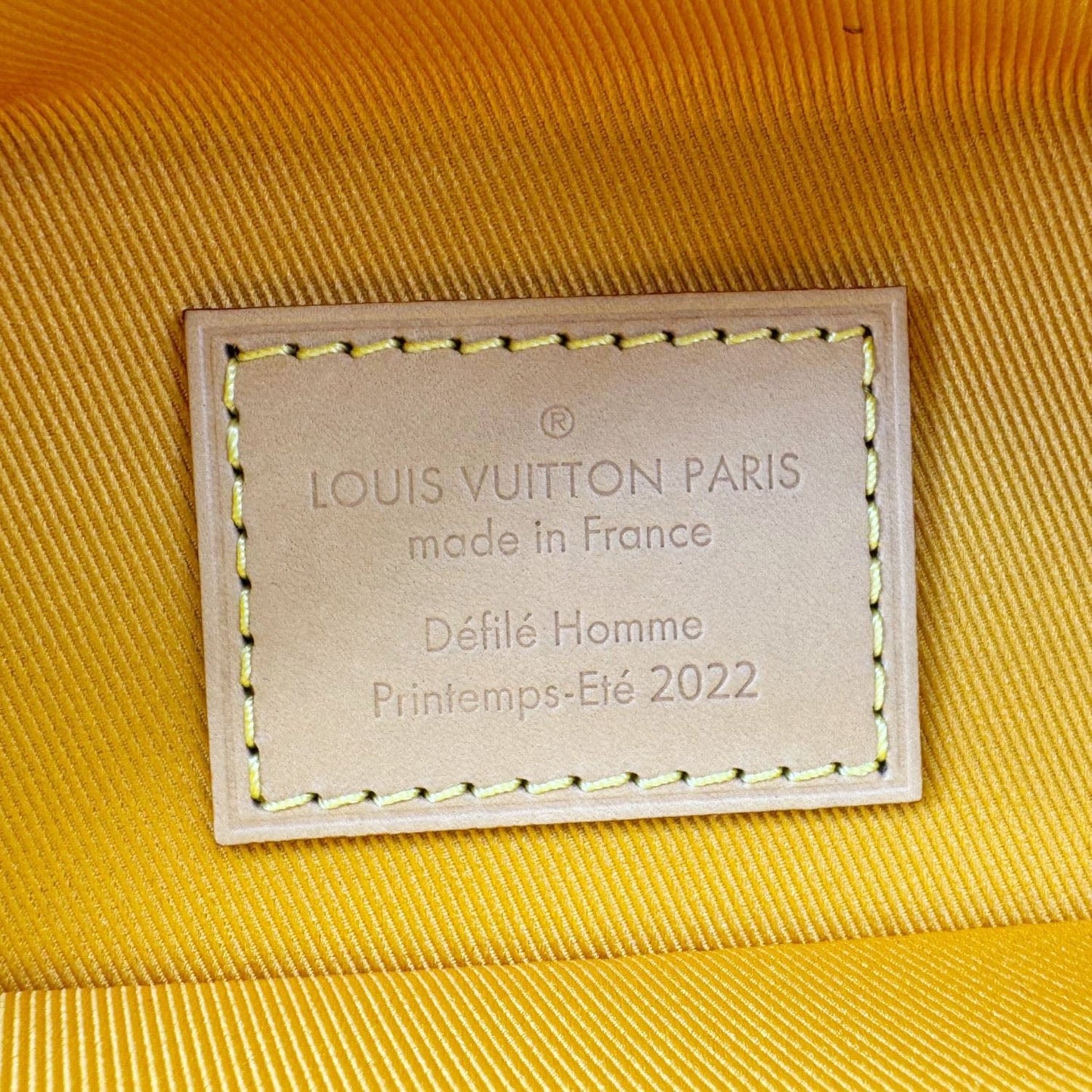LOUIS VUITTON Vertical Box Trunk Leather Shoulder Bag Yellow