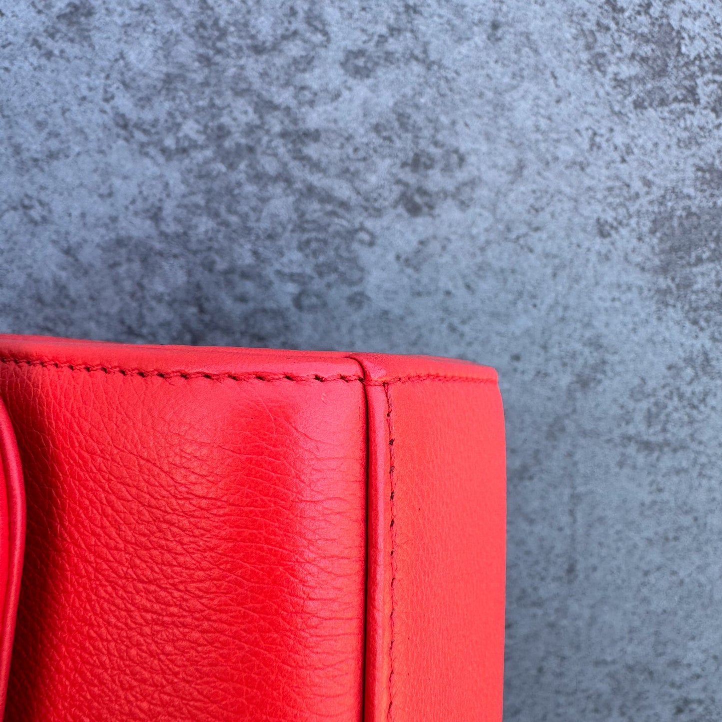 Chanel Label Click Flap Red in Quilted Calfskin With Gold-Tone Hardware
