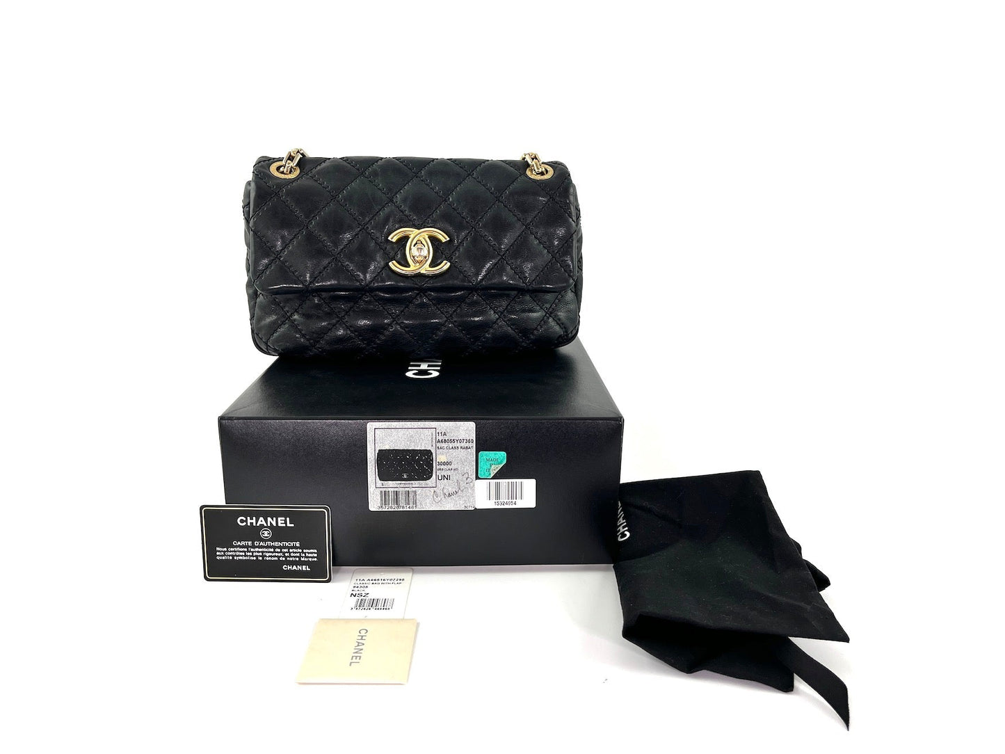 Chanel Black Classic Ultimate Stitch Retro Flap Bag - Rovelle Bags