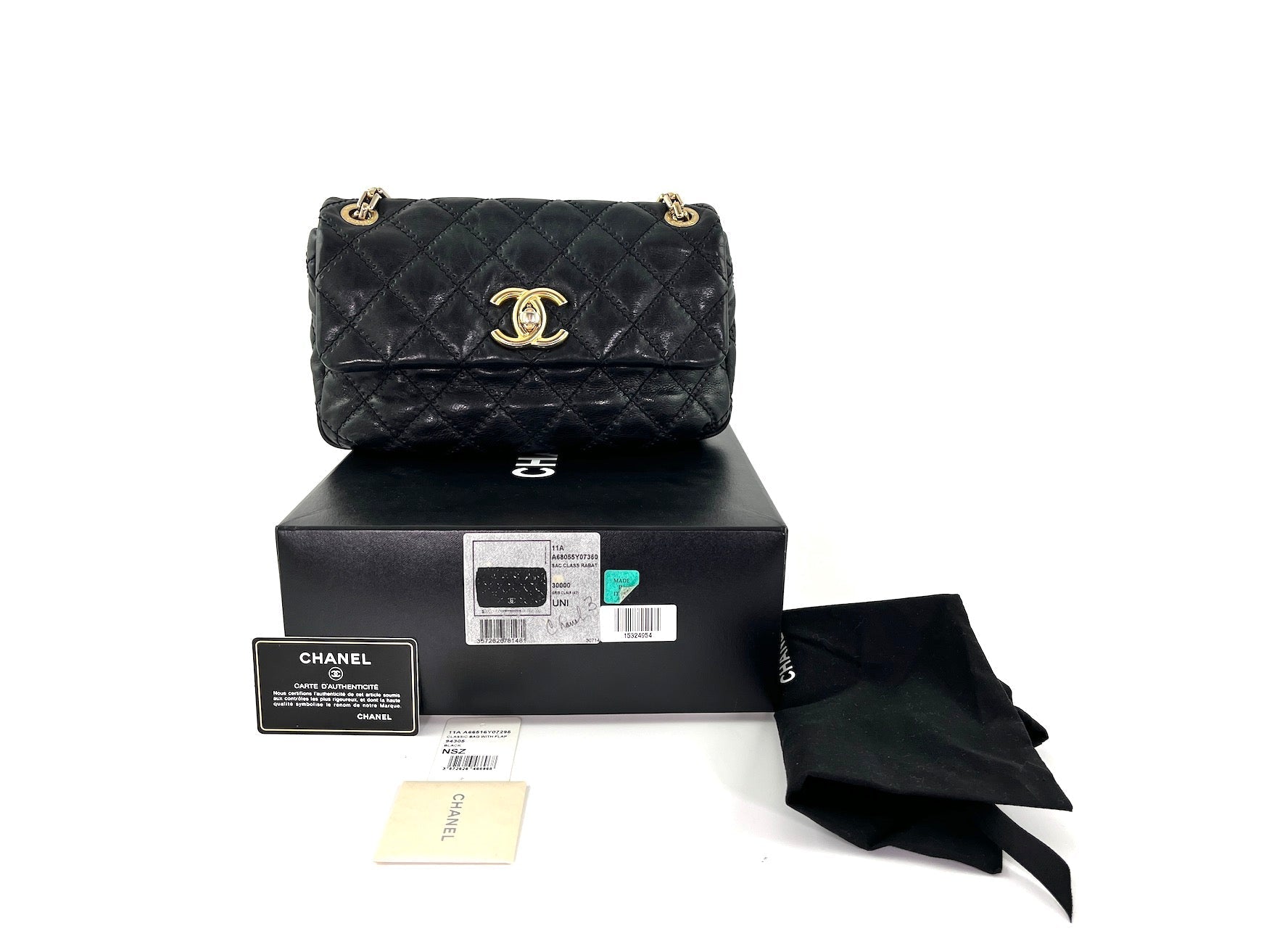 Chanel Black Classic Ultimate Stitch Retro Flap Bag - Rovelle Bags
