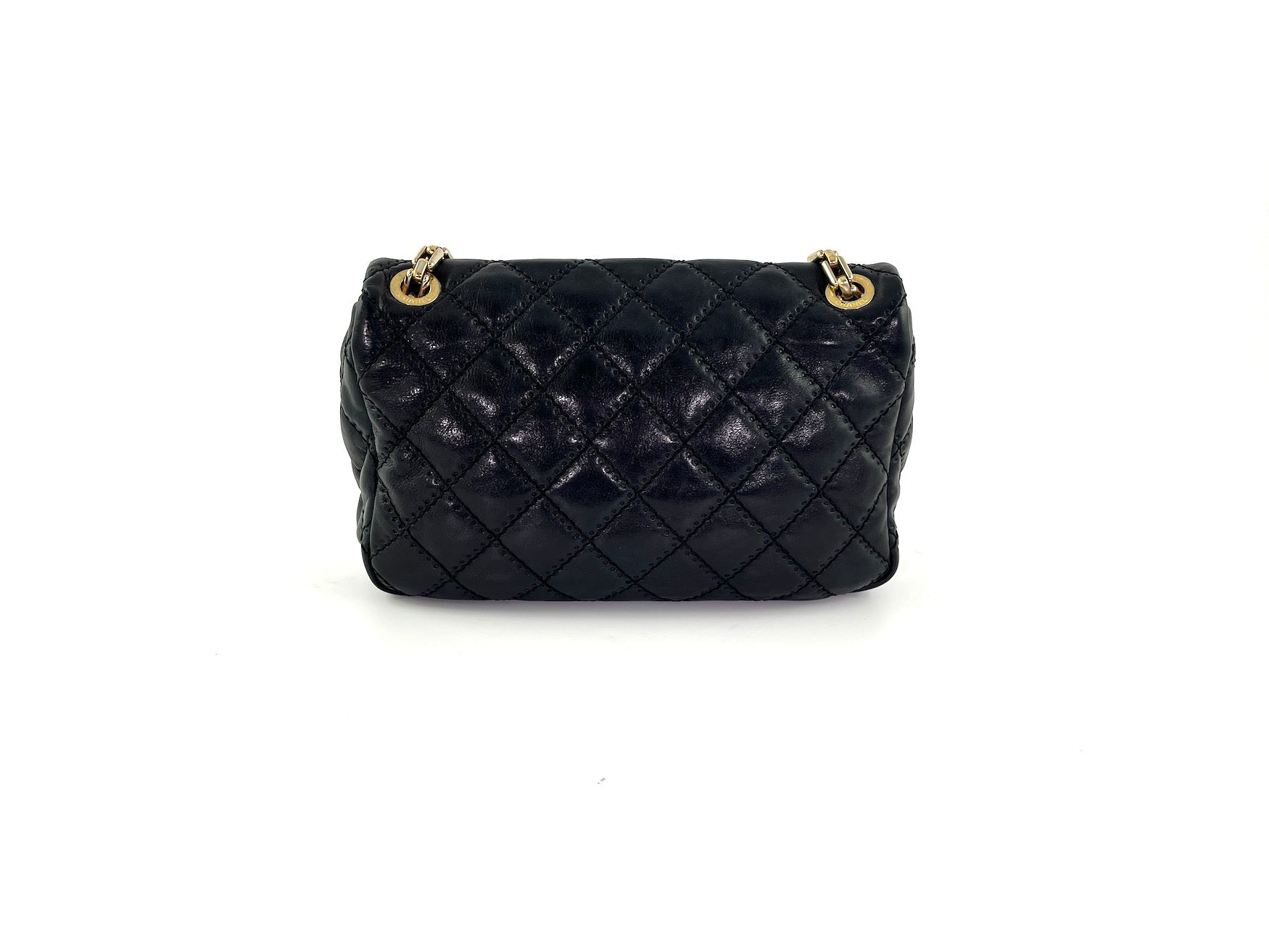 Chanel Black Classic Ultimate Stitch Retro Flap Bag - Rovelle Bags