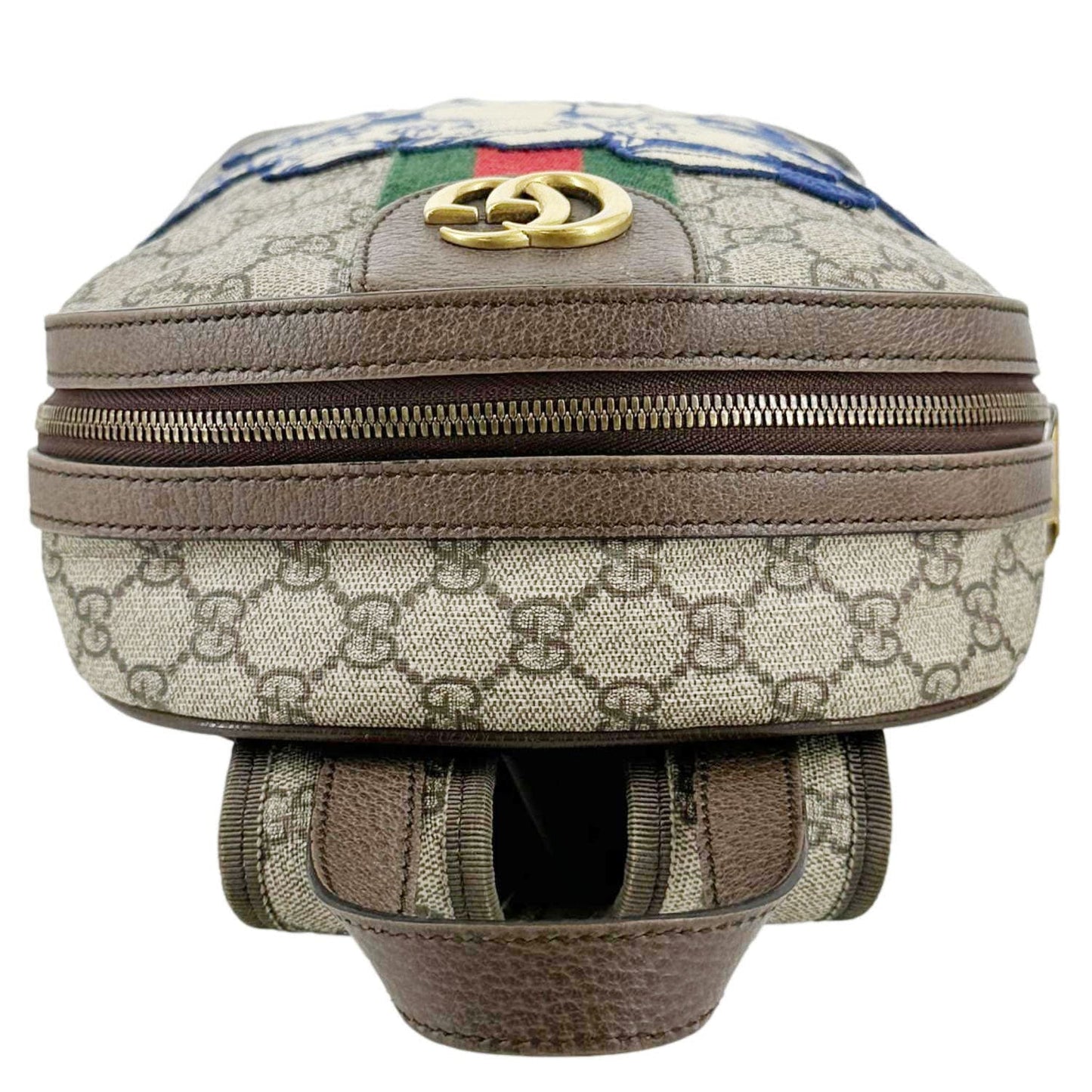 GUCCI x Disney Ophidia Dome Web GG Supreme Three Little Pigs Canvas Backpack Beige