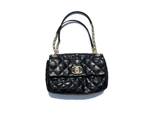 Chanel Black Classic Ultimate Stitch Retro Flap Bag - Rovelle Bags