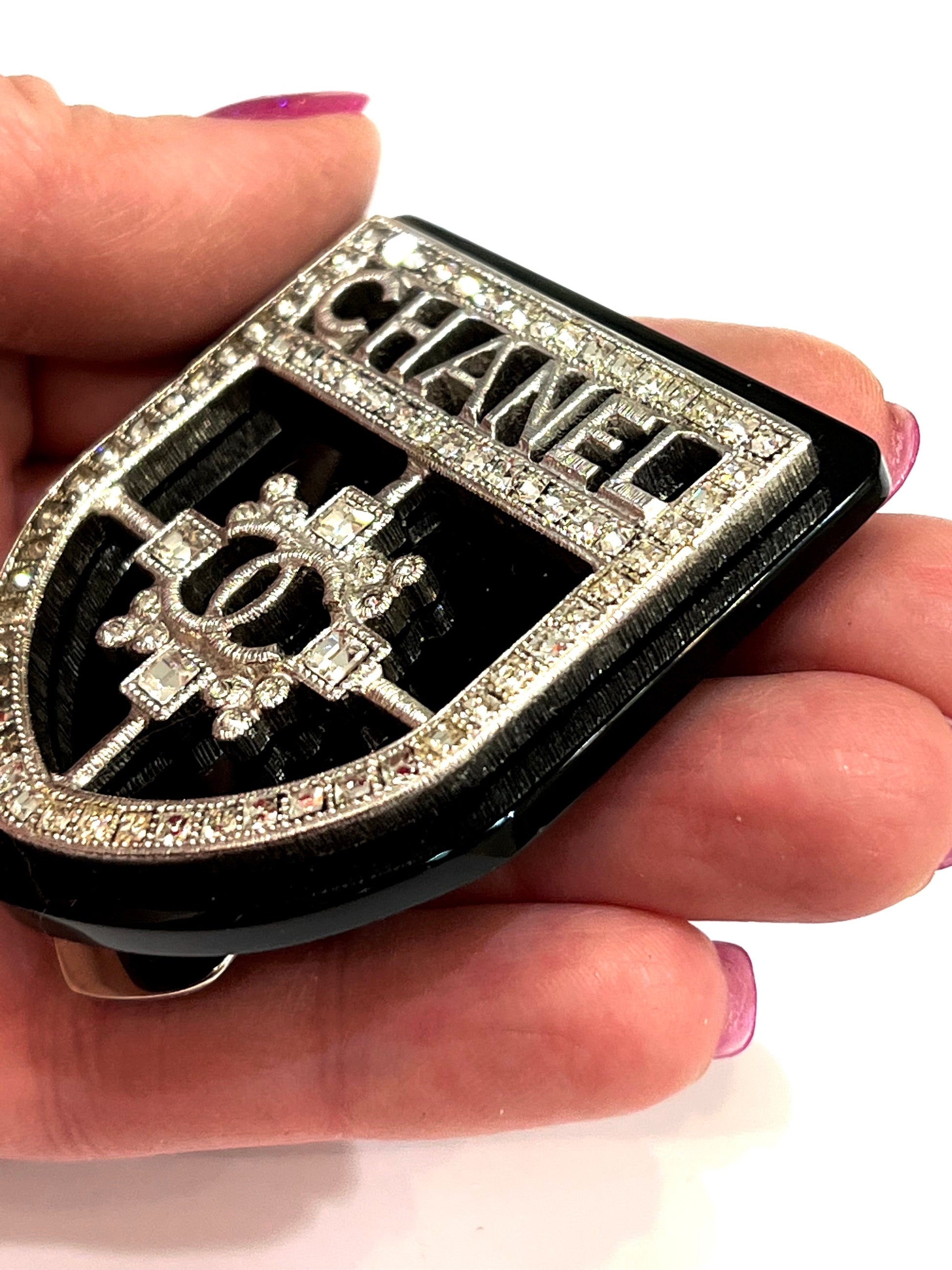 Chanel CC Crystal Crest Handbag - Rovelle Bags