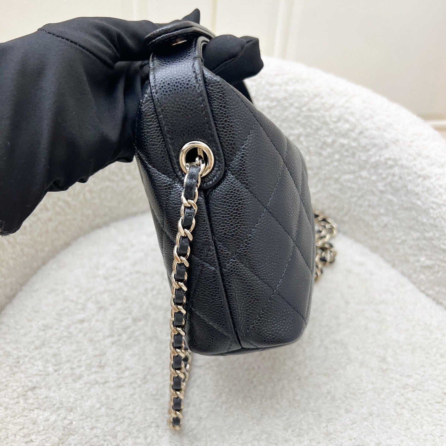 Chanel Classic Quilted Hobo Clutch on Shoulder Bag - Rovelle Bags