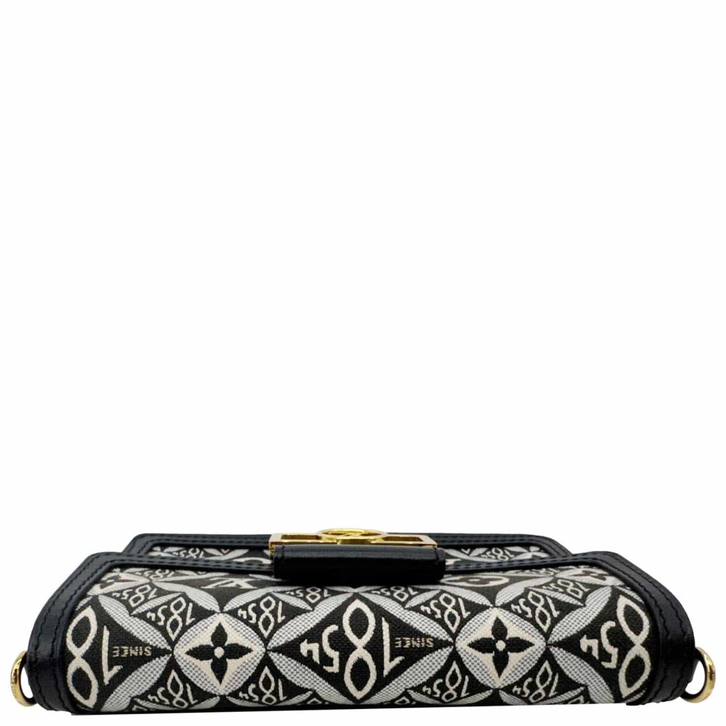 LOUIS VUITTON Dauphine Since 1854 Jacquard Chain Wallet Black