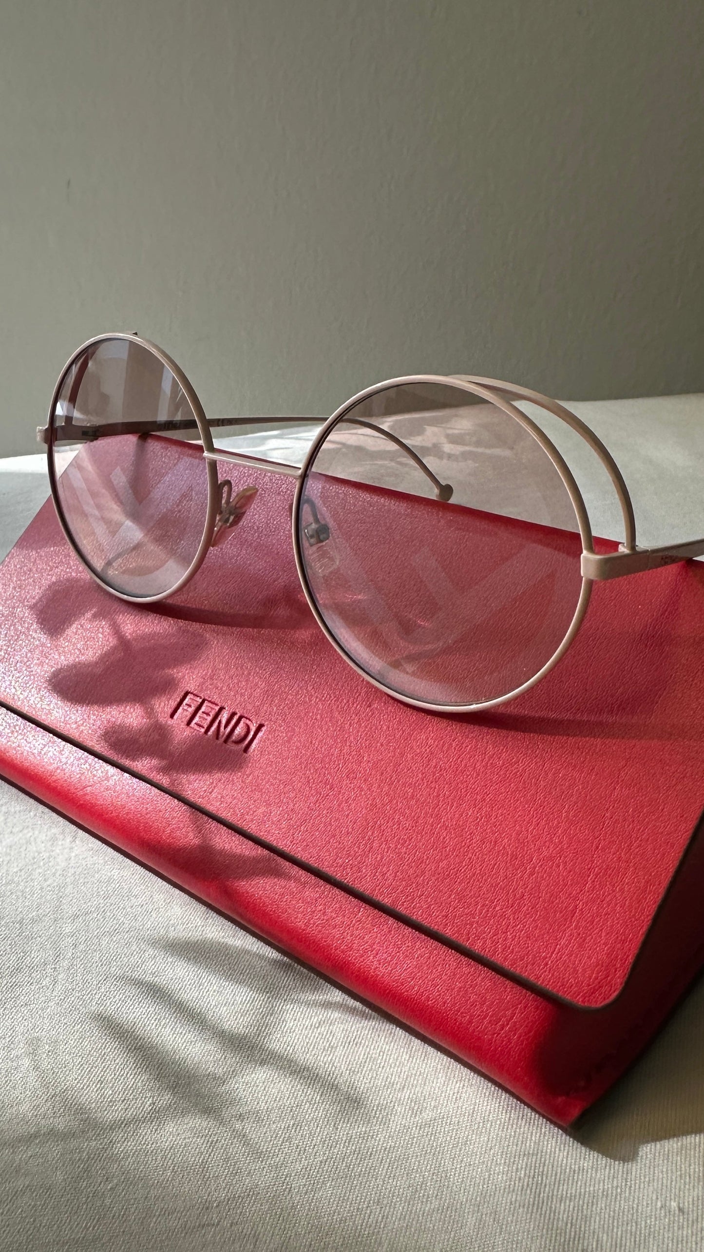 FENDI Round Sunglasses FF0343 Roses