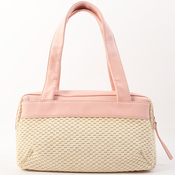 Chanel Around 2005 Made Cotton Leather Handbag - Rovelle Bags