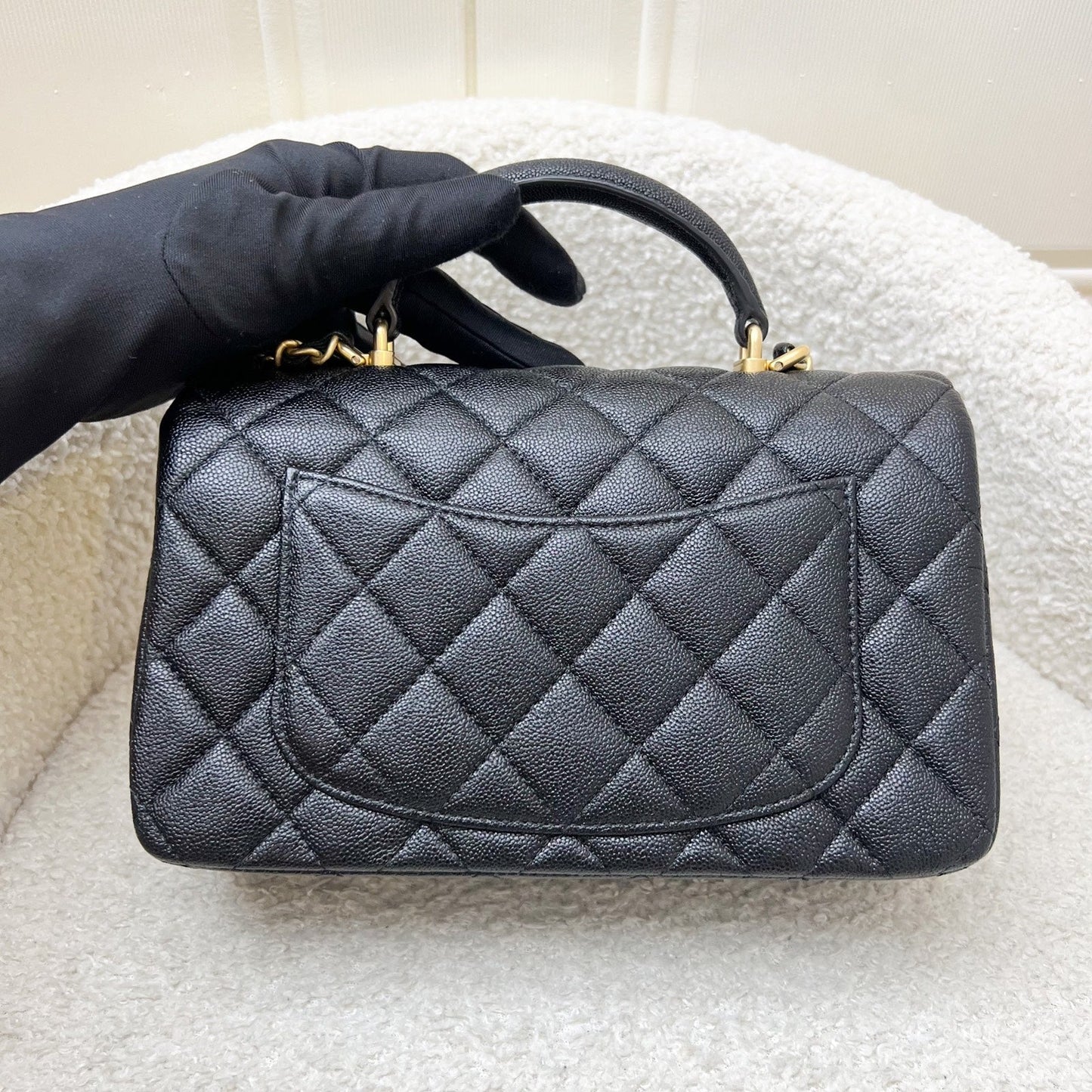 Chanel Top Handle Mini Rectangle Flap Flap Bag - Rovelle Bags