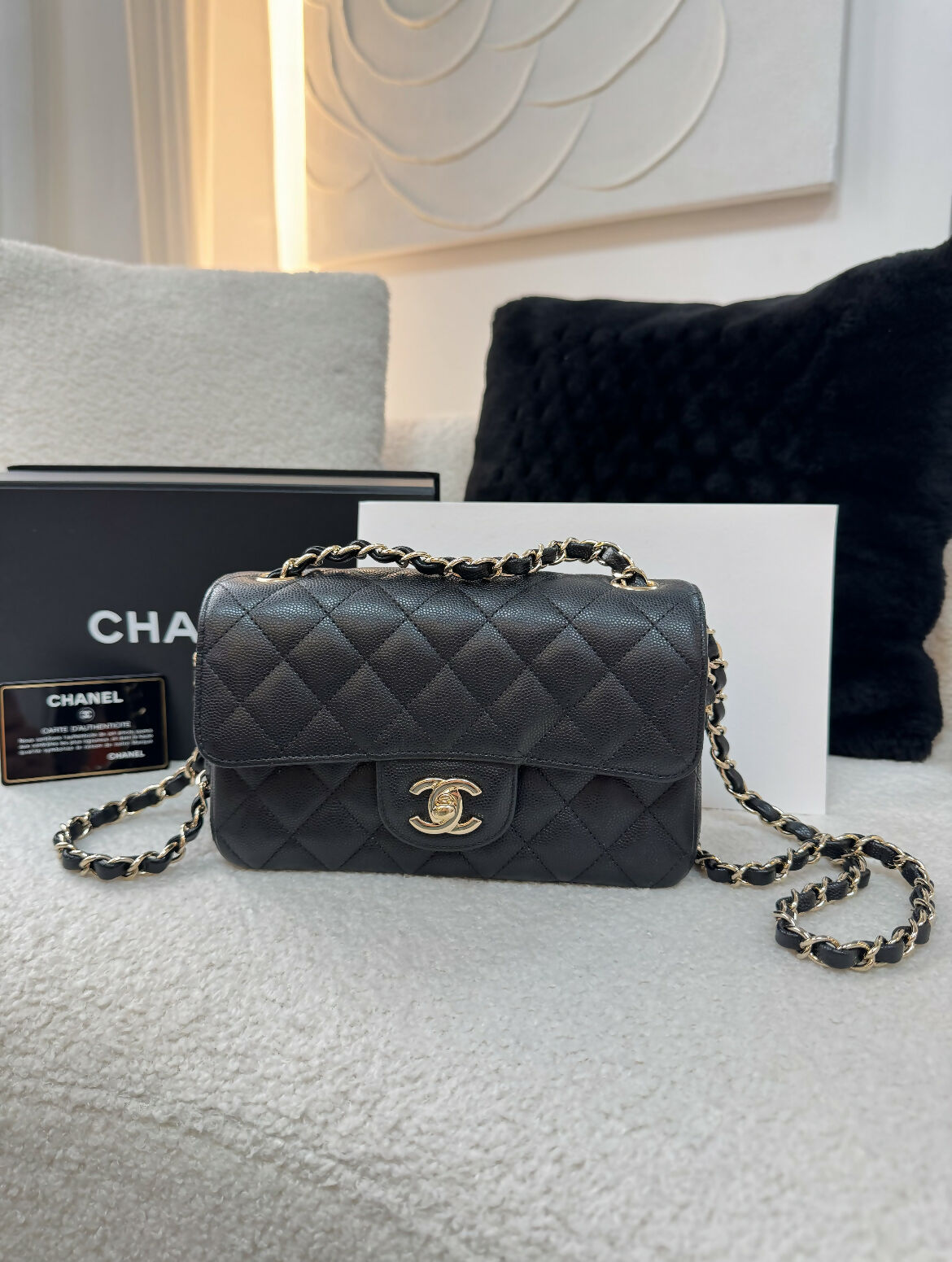 Chanel 17 Small Classic Flap Caviar Bag