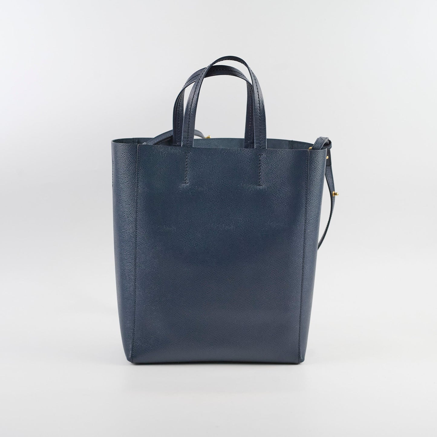 Luxury CELINE Navy Shopper Tote
