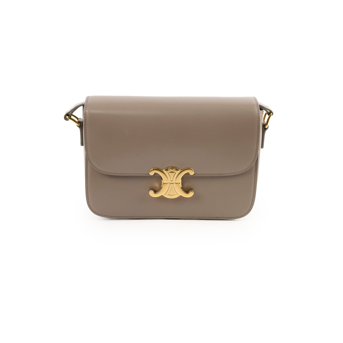 Luxury CELINE Classique Medium Triomphe Bag Pebble