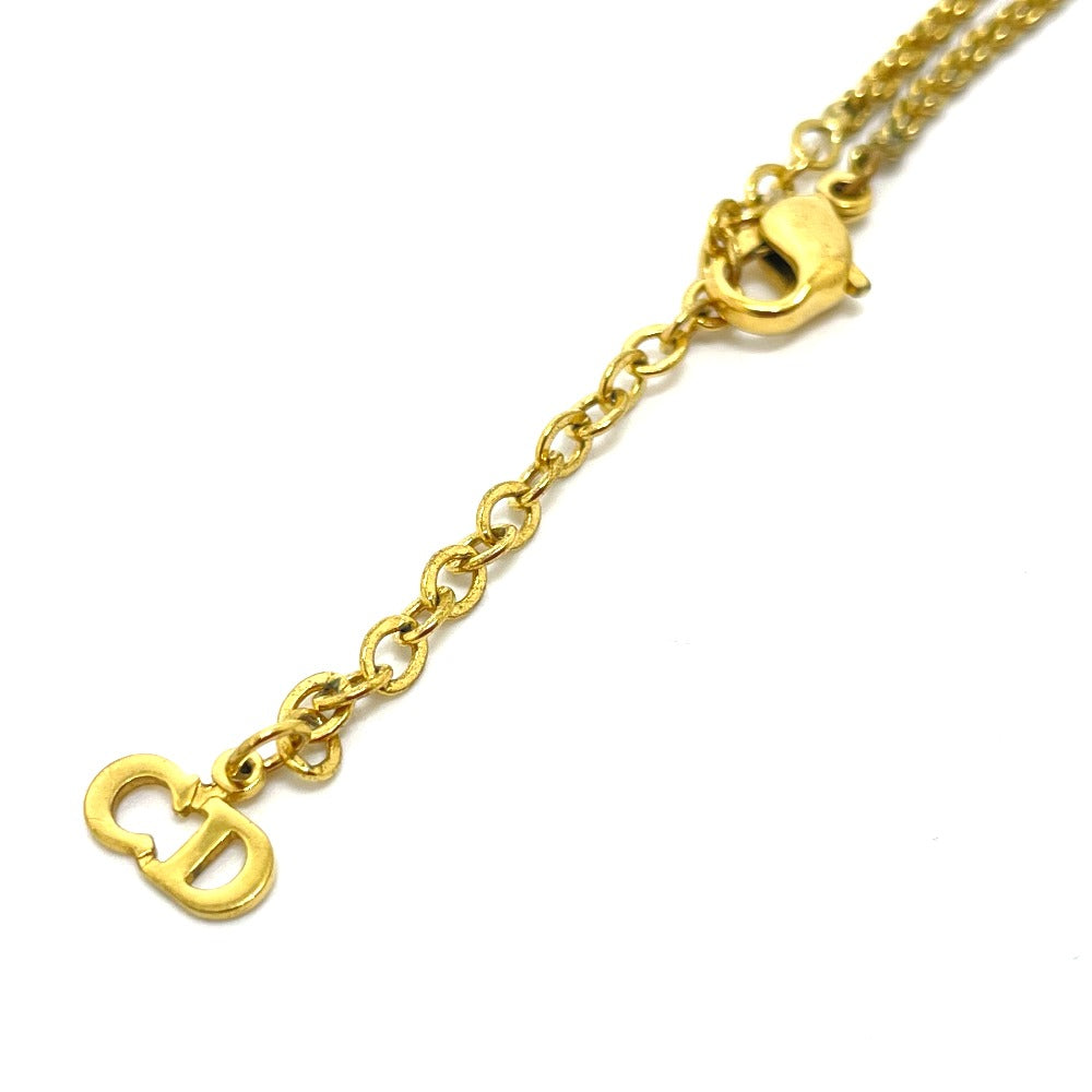 Dior Necklace Gold Plated gold CD logo Bag motif Women