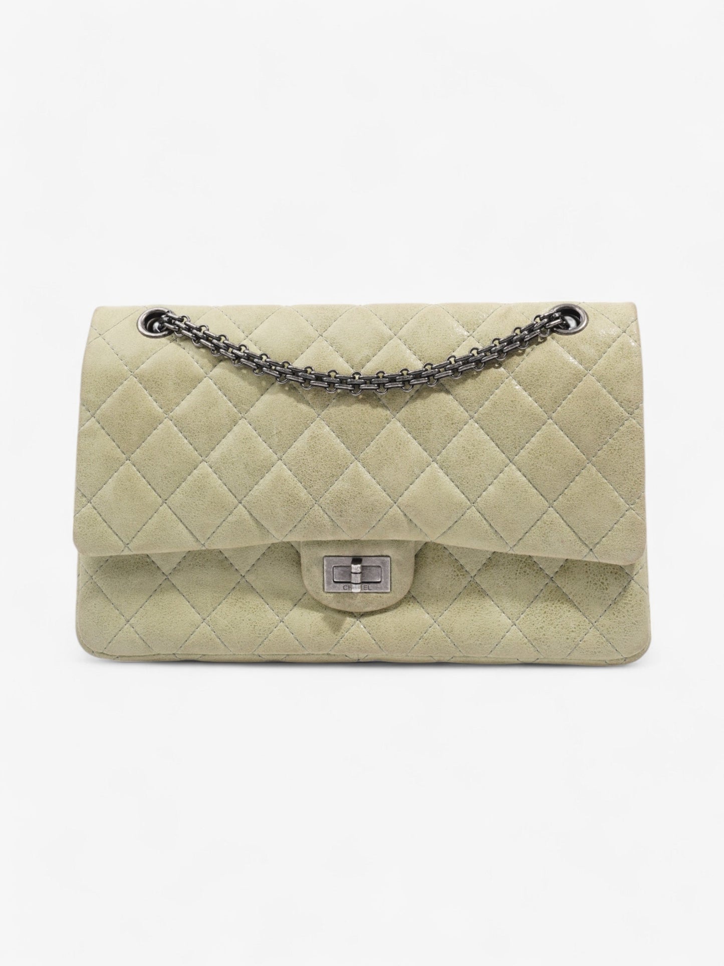 Chanel 2 55 Reissue Pistachio Green Nubuck