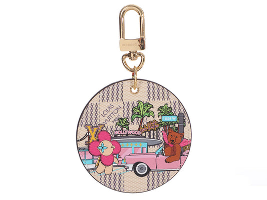 Louis Vuitton Damier Azur 2021 Christmas Animation Hollywood Bag Charm
