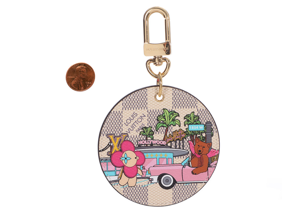 Louis Vuitton Damier Azur 2021 Christmas Animation Hollywood Bag Charm