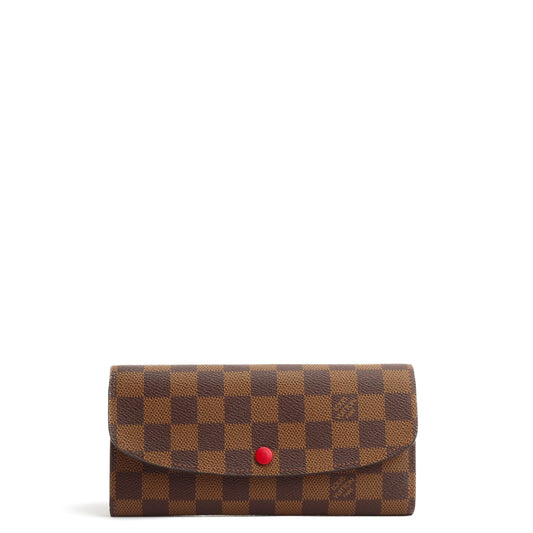 LOUIS VUITTON Damier Ebene Emilie Wallet