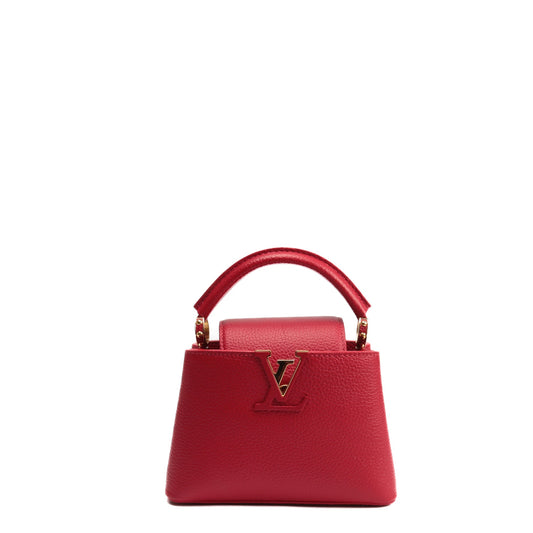 LOUIS VUITTON Mini Capucines Scarlet Taurillon