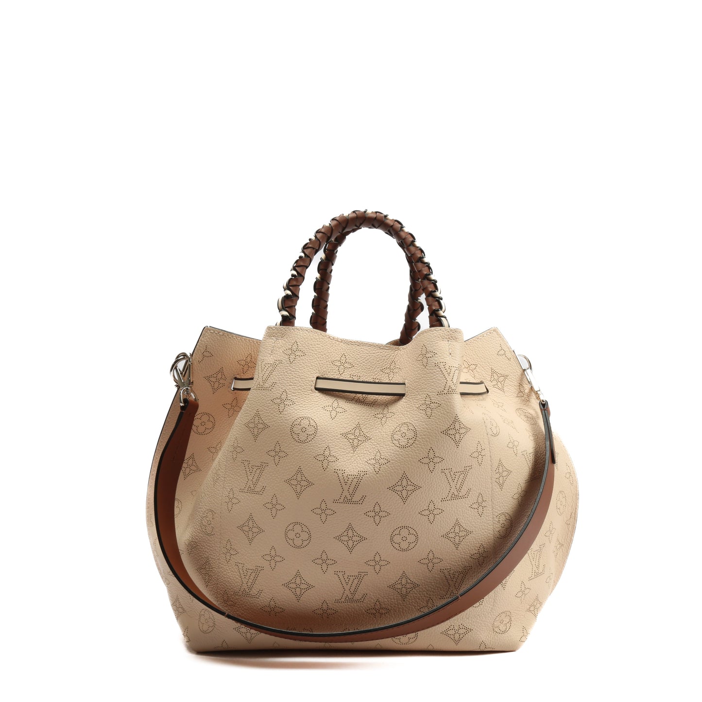 LOUIS VUITTON Girolata Beige Mahina w/Pouch