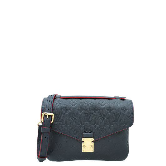 Louis Vuitton Marine Rouge Monogram Empreinte Pochette Metis Bag