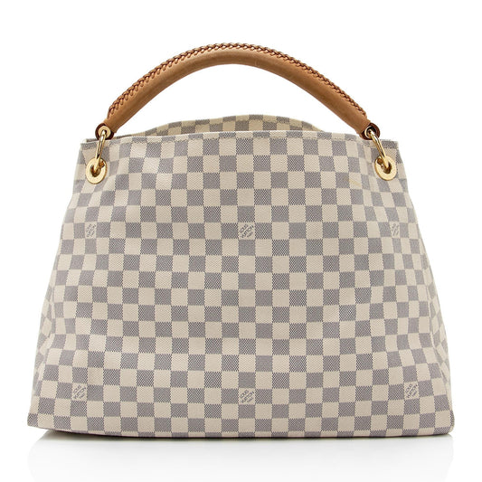 Louis Vuitton Damier Azur Artsy MM Shoulder Bag (SHF-gtkVng)