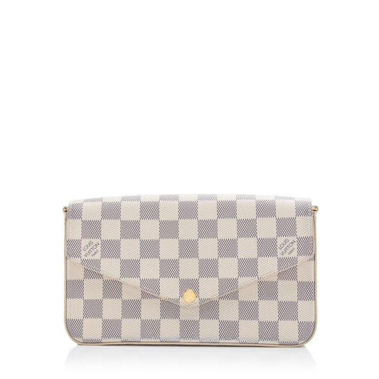 Louis Vuitton Damier Azur Felicie Pochette (SHF-PbG3In)