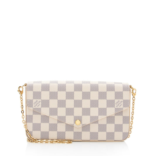 Louis Vuitton Damier Azur Felicie Pochette (SHF-NUzzpM)