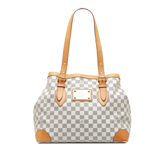 Louis Vuitton Damier Azur Hampstead MM (SHG-kaC4mf)