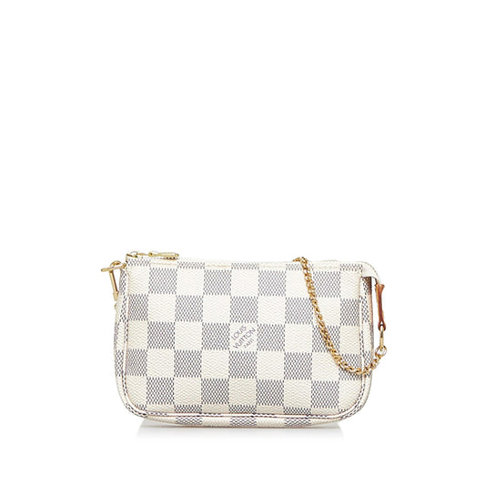 Louis Vuitton Damier Azur Mini Pochette Accessoire (SHG-7ah3SS)