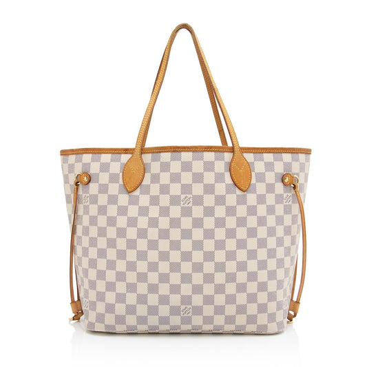 Louis Vuitton Damier Azur Neverfull MM Tote (SHF-UaNXaa)