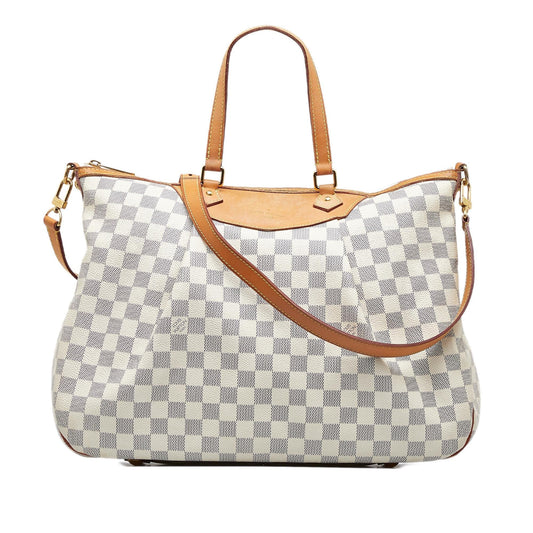 Louis Vuitton Damier Azur Siracusa GM (SHG-rgamPl)